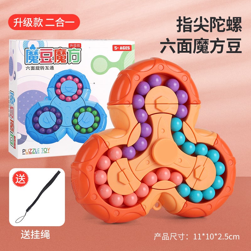 Cans Rotating Magic Beans Fingertips Variables Rubik'S Cube Coca Cans Ball Finger Gyroscope Decompression Children'S Educational Toys - Image 1